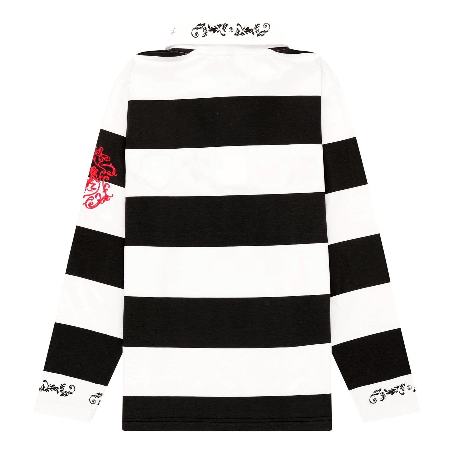 LUKAMACHAIN LONG SLEEVE POLO BLACK