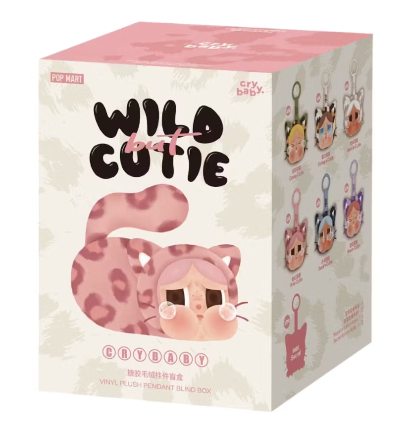 POP MART CRYBABY WILD BUT CUTIE SERIES VINYL PLUSH PENDANT SINGLE BLIND BOX