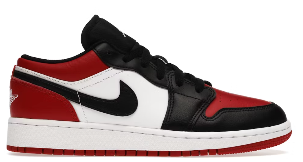 JORDAN 1 LOW BRED TOE (GS)