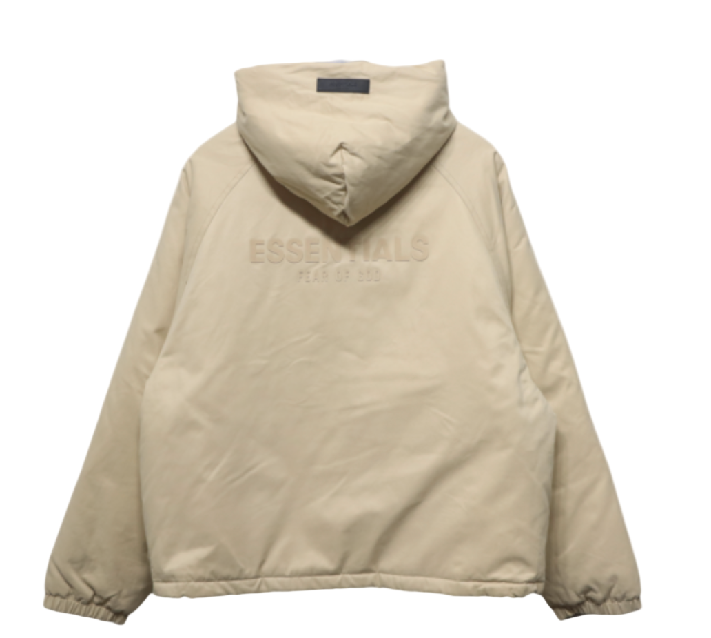 FEAR OF GOD ESSENTIALS ZIP JACKET BEIGE