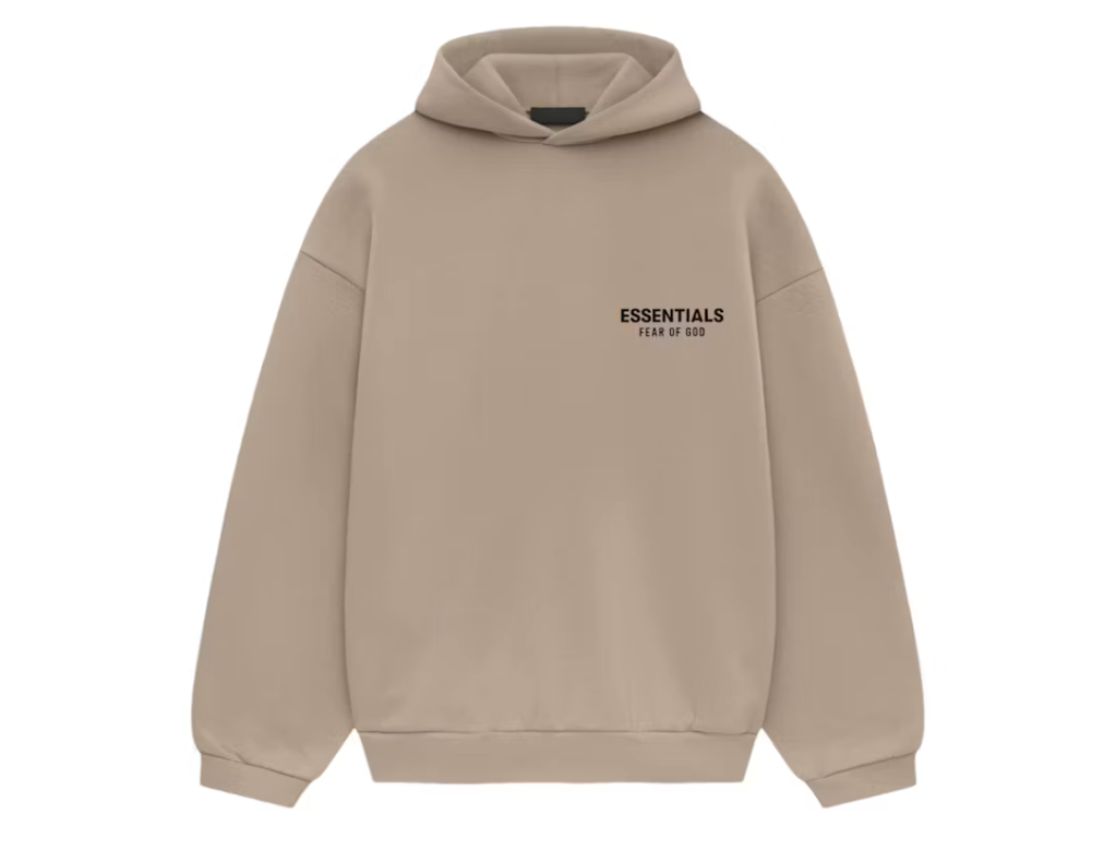 FEAR OF GOD ESSENTIALS FLEECE HOODIE DESERT SAND