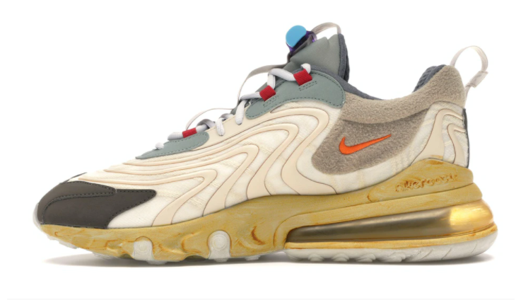 NIKE AIR MAX 270 REACT ENG TRAVIS SCOTT CACTUS TRAILS DRIP DROPS