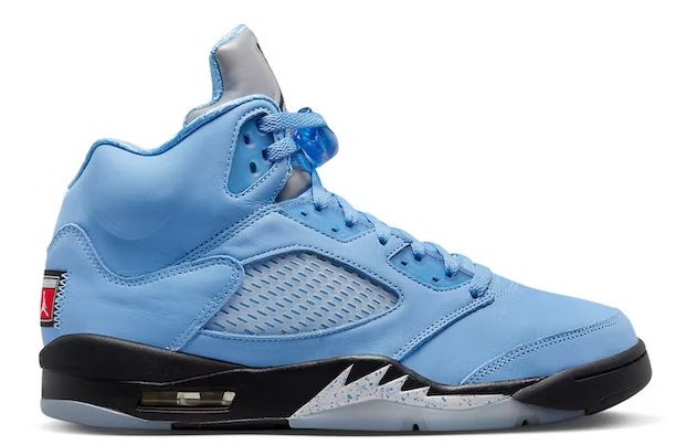 JORDAN 5 RETRO UNC UNIVERSITY BLUE DRIP DROPS