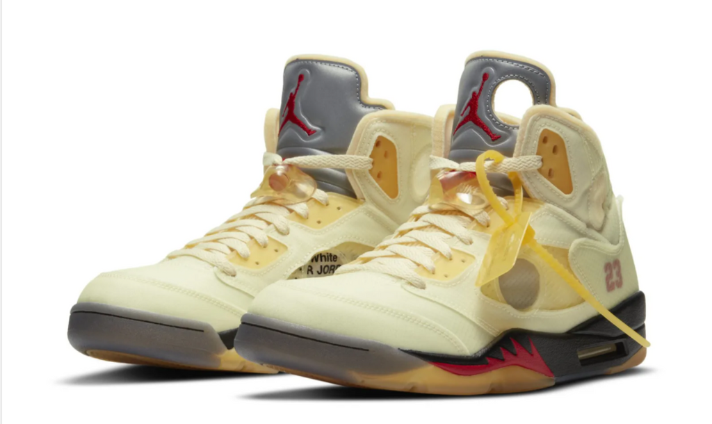 MOST HYPED SHOES OF OCTOBER 2020: Jordan 5 Retro Off-White Sail