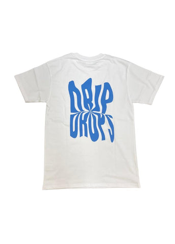 DRIP DROPS WAVE T-SHIRT BLANC