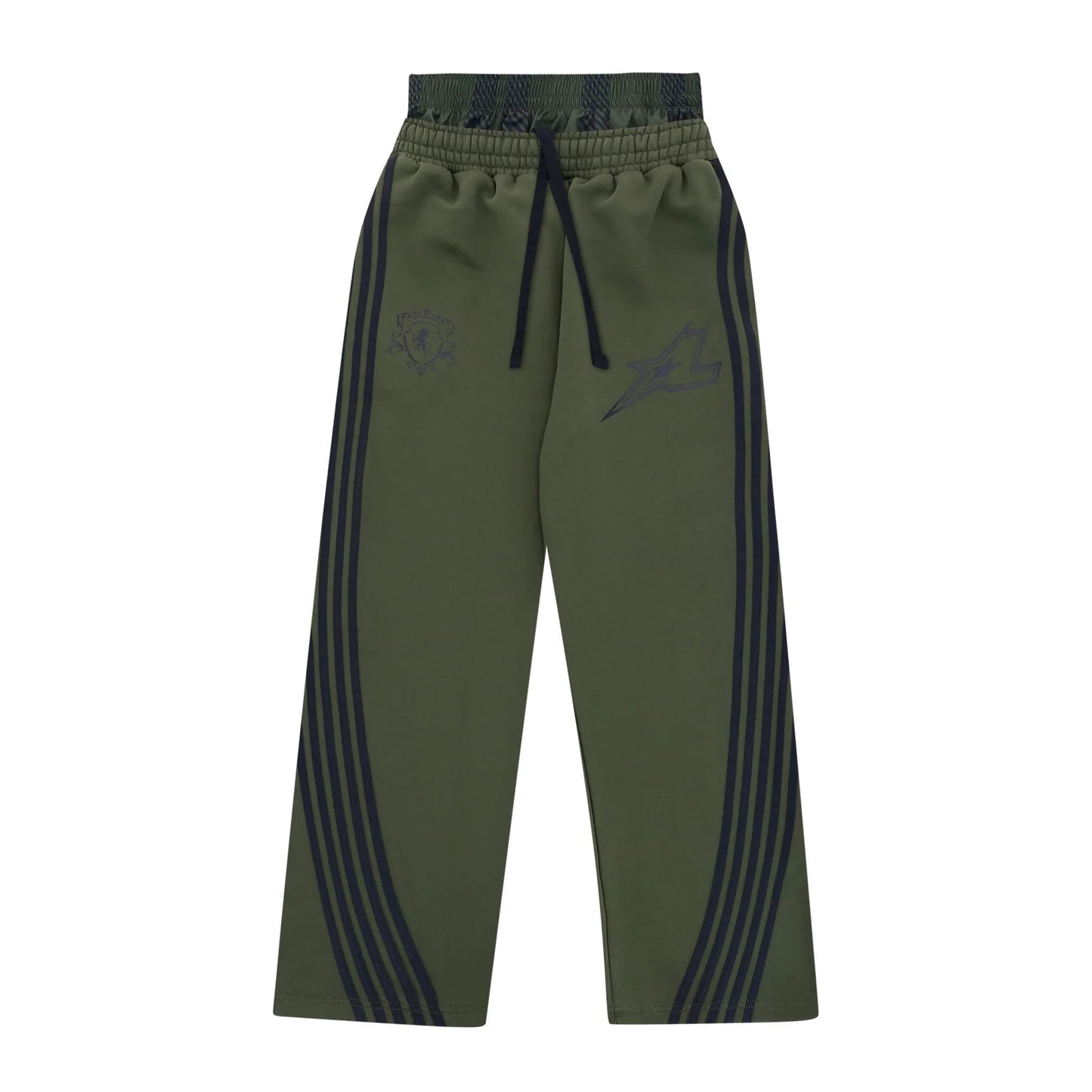 LUKAMACHAIN STRIPED JOGGERS GREEN