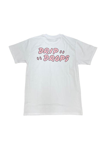 T-SHIRT DRIP DROPS DIOR BLANC