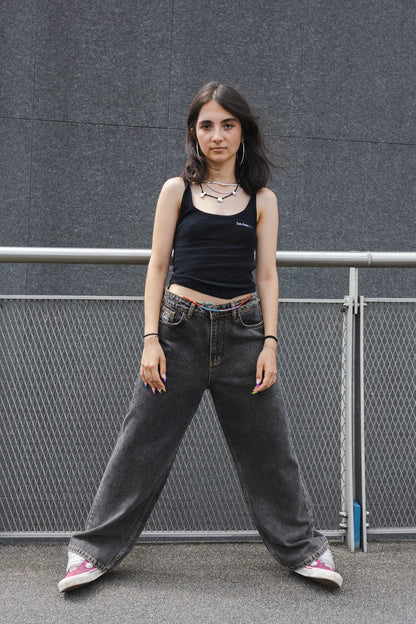 KEEP IT CLEAN - LOOSE PANT - FADED BLACK