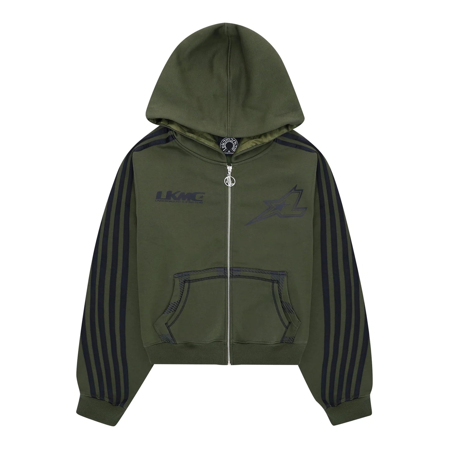 LUKAMACHAIN STRIPED HOODIE GREEN