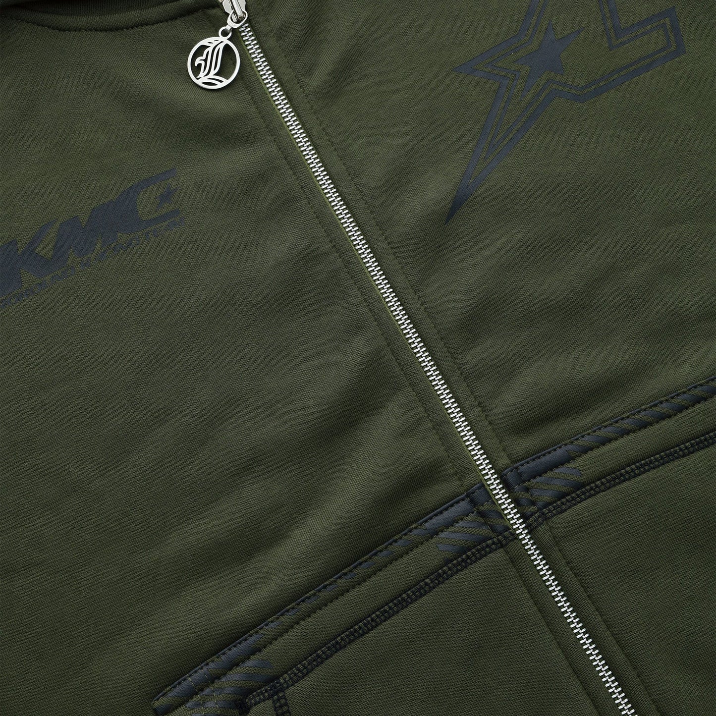 LUKAMACHAIN STRIPED HOODIE GREEN