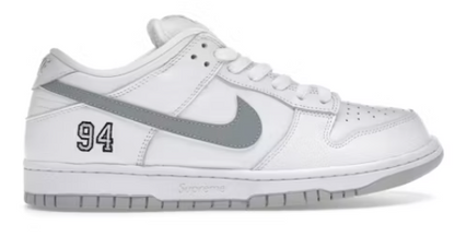 NIKE SB DUNK LOW SUPREME 94 METALLIC SILVER