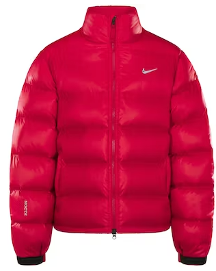 NIKE X DRAKE NOCTA SUNSET PUFFER JACKET RED