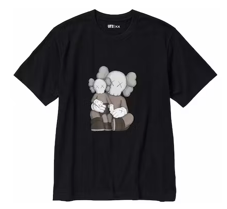 KAWS X UNIQLO FIGURE TEE BLACK