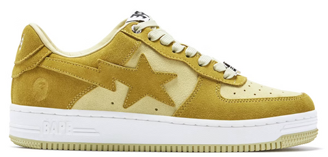 BAPE STA BAS DAIM JAUNE