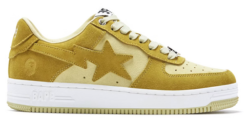 BAPE STA LOW SUEDE YELLOW
