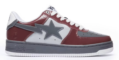 BAPE STA LOW NOSTALGIC BURGUNDY GREY