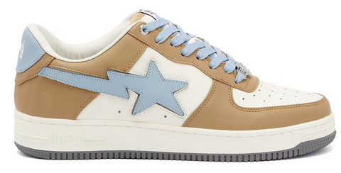 BAPE STA LOW BEIGE SKY BLUE