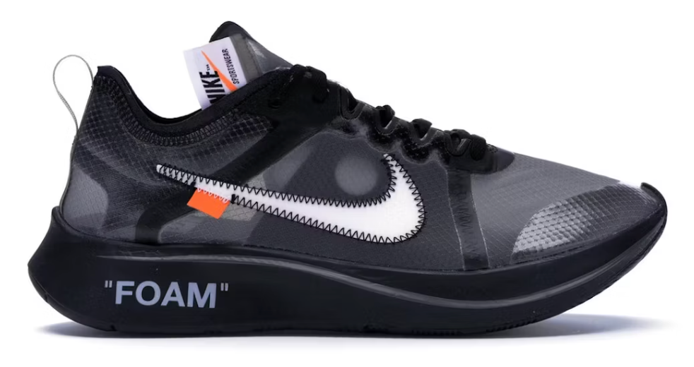 NIKE ZOOM FLY OFF-WHITE BLACK SILVER