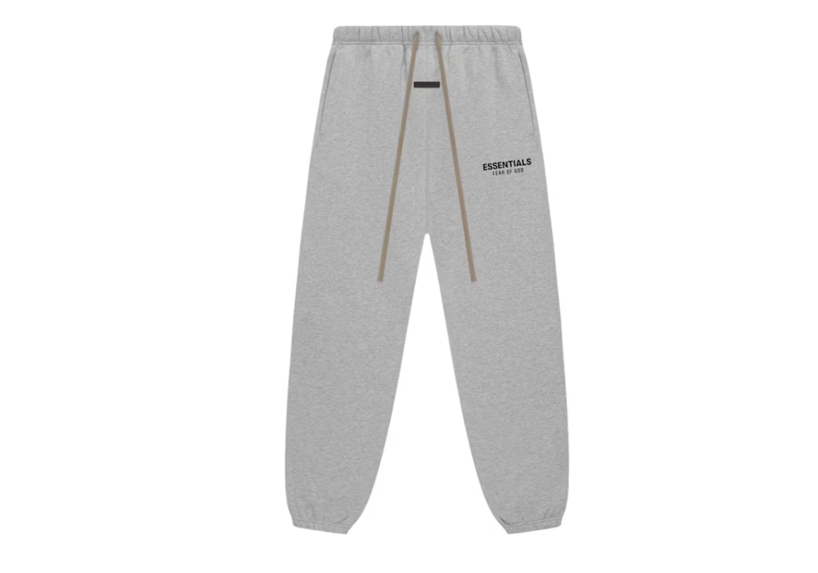 FEAR OF GOD ESSENTIALS FLEECE ESSENTIAL SWEATPANT LIGHT HEATHER GRAY