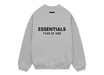 FEAR OF GOD ESSENTIALS FLEECE SWEATER LIGHT HEATHER GRAY