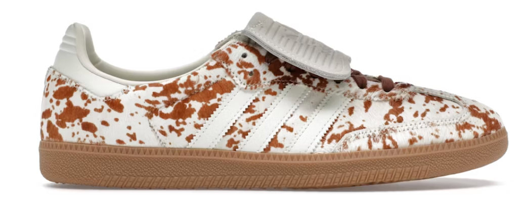 ADIDAS SAMBA LT COW PRINT BROWN WHITE (W)