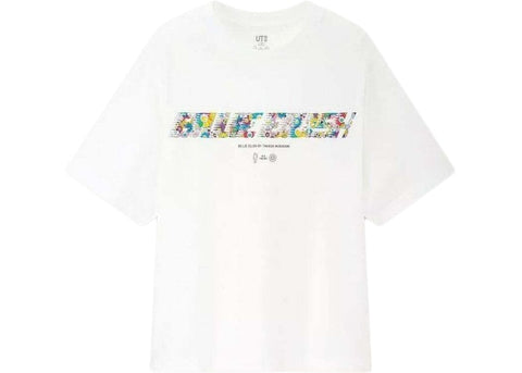 BILLIE EILISH MURAKAMI FLOWER LOGO TEE (TAILLE FEMME AMÉRICAINE) BLANC