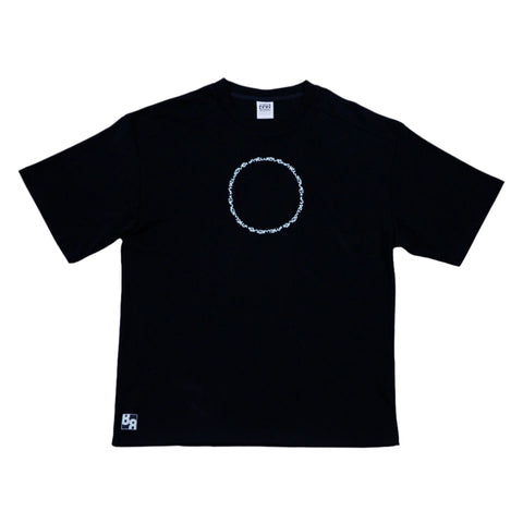 NEWAVE BLACK OVERSIZED TEE