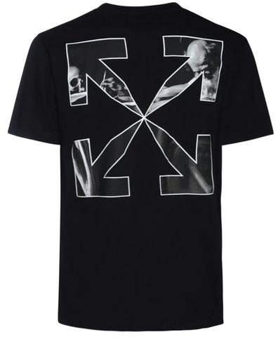 OFF-WHITE CARAVAGGIO ARROW TEE BLACK