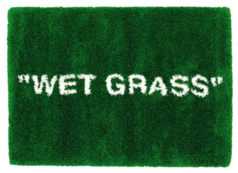 OFF-WHITE X IKEA MARKERAD "WET GRASS" RUG 195X132 CM