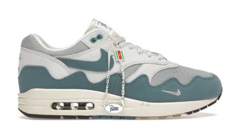 NIKE AIR MAX 1 PATTA WAVES AQUA (SPECIAL BOX & BRACELET)