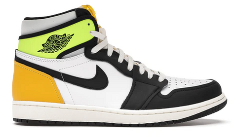 JORDAN 1 RETRO HIGH WHITE BLACK VOLT UNIVERSITY GOLD