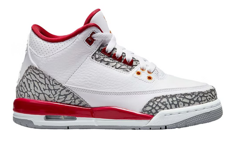 JORDAN 3 RETRO CARDINAL ROUGE (GS)