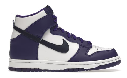 NIKE DUNK HIGH ELECTRO PURPLE MIDNIGHT NAVY (GS)