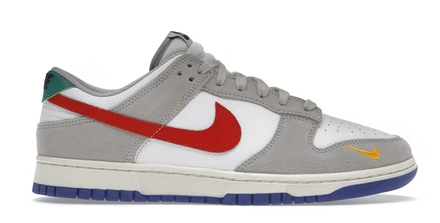 NIKE DUNK LOW LIGHT IRON ORE RED BLUE