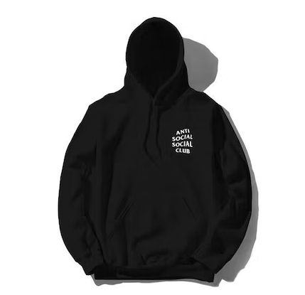 ANTI SOCIAL SOCIAL CLUB KKOCH HOODIE BLACK