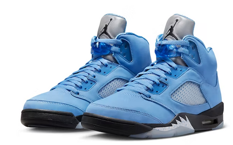 JORDAN 5 RETRO UNC UNIVERSITY BLUE DRIP DROPS