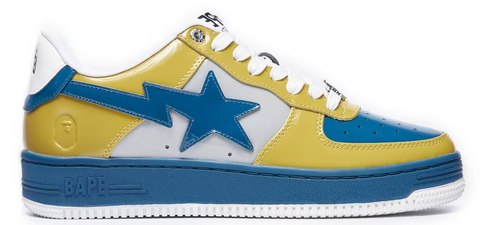 BAPE STA BAS NOSTALGIQUE BLEU JAUNE