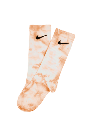 NIKE TIE-DYE ORANGE SOCKS